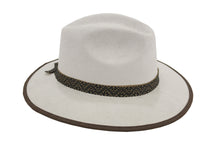Cargar imagen en el visor de la galería, Sombrero Fedora - Blanco de Gamuza