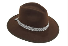 Cargar imagen en el visor de la galería, Sombrero Fedora - Café de Gamuza
