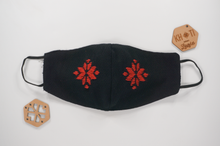 Cargar imagen en el visor de la galería, Máscaras hechas a mano - Khoti (negro)