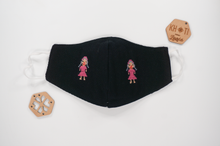 Cargar imagen en el visor de la galería, Máscaras hechas a mano - Khoti (negro)