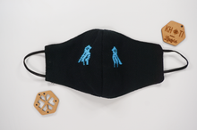 Cargar imagen en el visor de la galería, Máscaras hechas a mano - Khoti (negro)