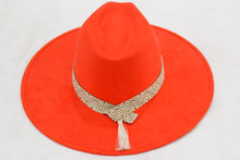 Cargar imagen en el visor de la galería, Sombrero Fedora - Rojo de Gamuza