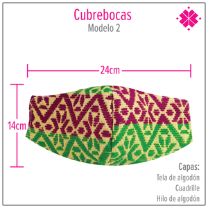 Cubre Bocas Artesanales - Modelo 2