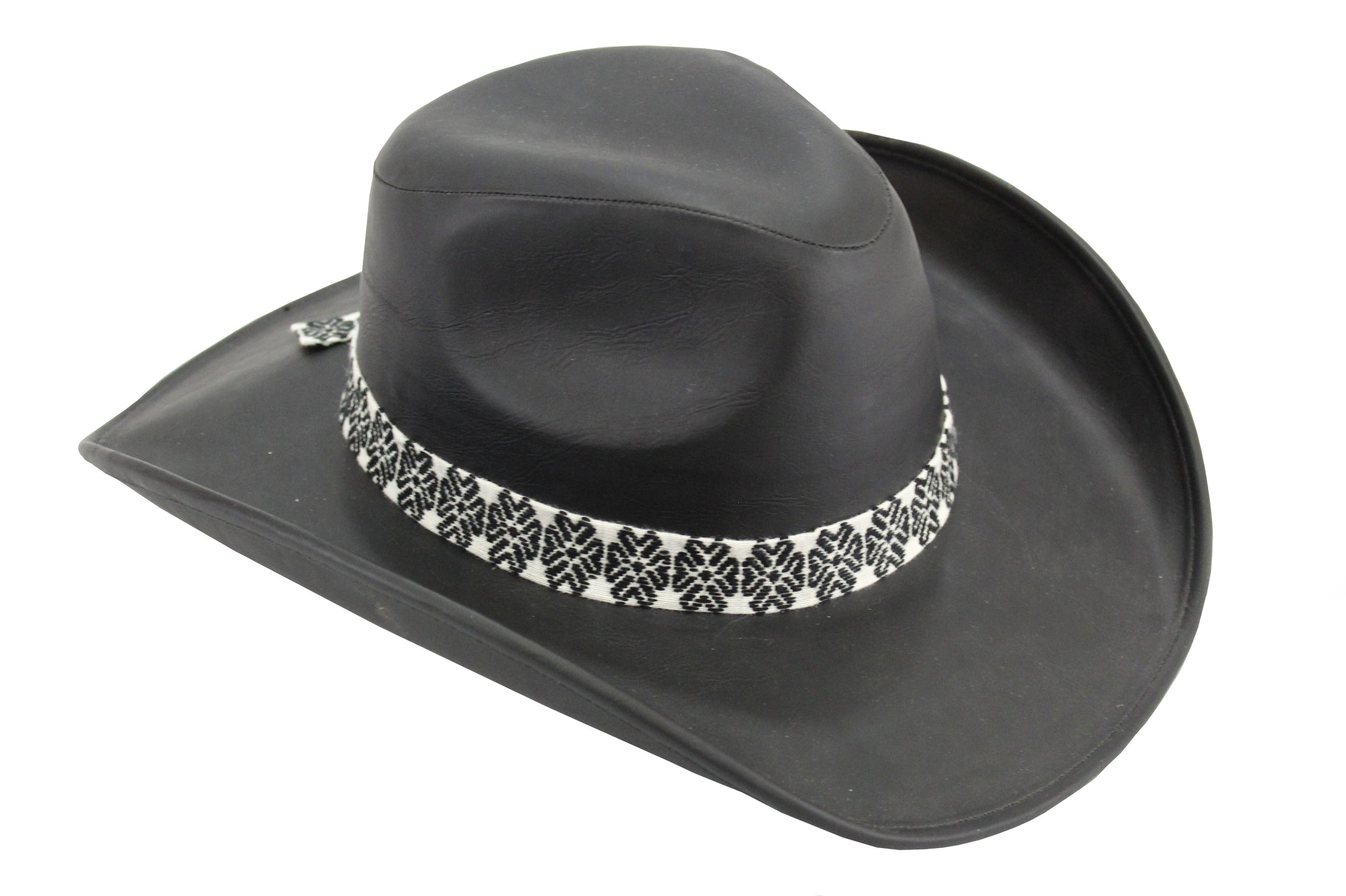 Sombrero Vaquero Negro imitación Piel khotimx