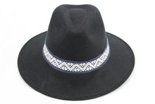 Cargar imagen en el visor de la galería, Sombrero Fedora - Negro de Gamuza
