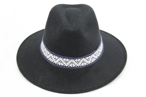 Sombrero Fedora - Negro de Gamuza