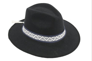Sombrero Fedora - Negro de Gamuza